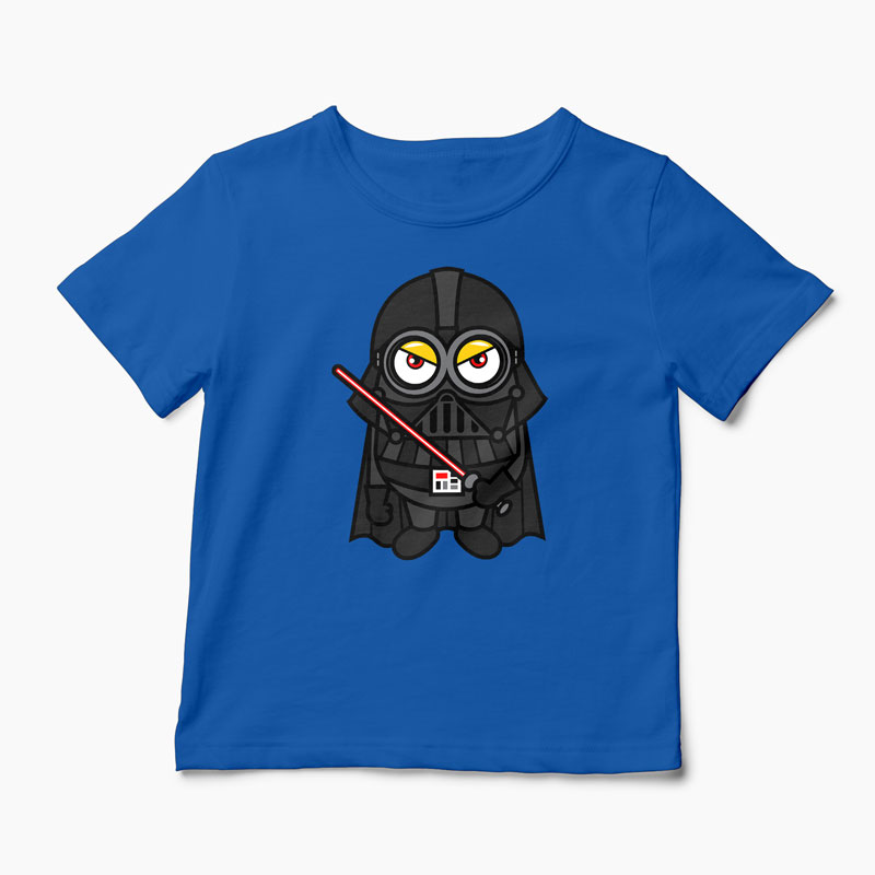 Tricou Minion Vader - Copii-Albastru Regal